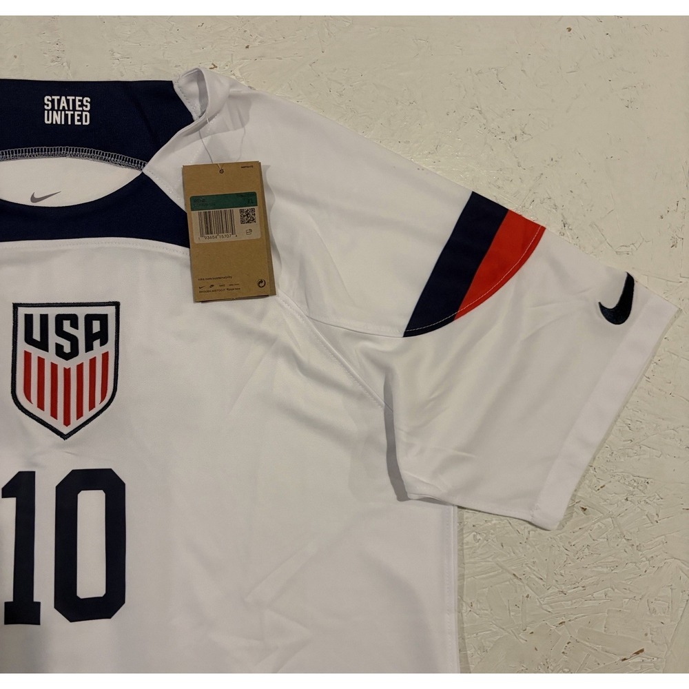 2022 Nike USA Home Soccer Jersey Christian Pulisic Men XL World Cup Qatar - Picture 5 of 11